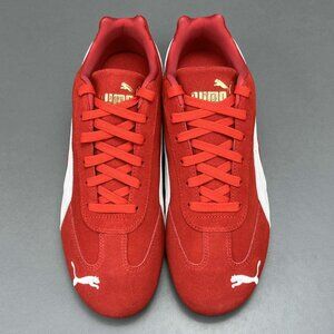 Puma Red Suede Racing Sneakers
